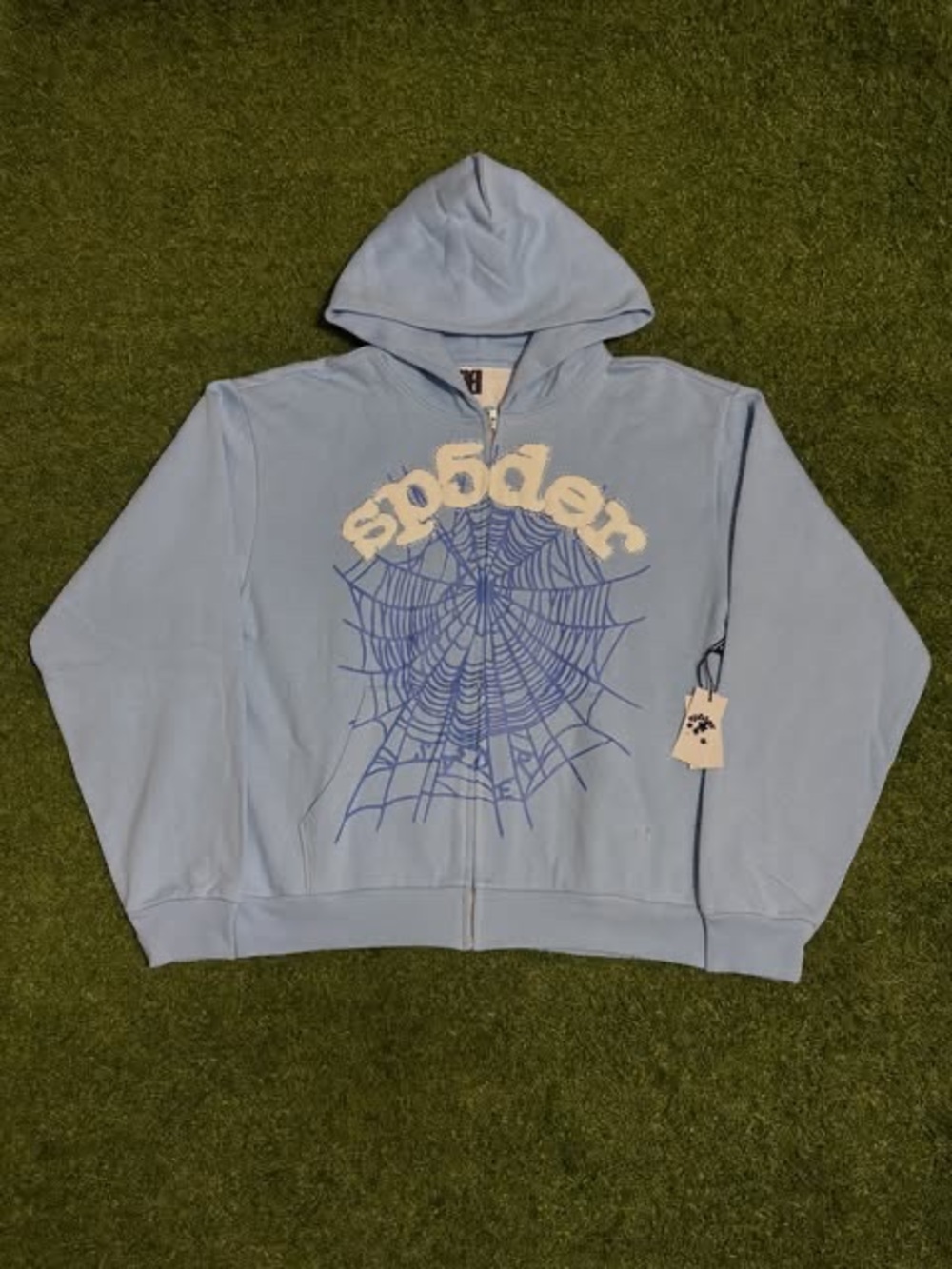 Sky Blue Sp5der zip up